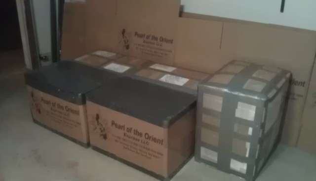 Balikbayan Boxes waiting for shipment